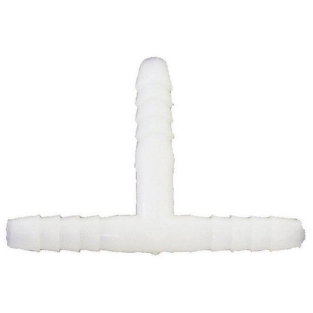 Green Leaf 0.37 in. Nylon Barb Tee - White 4229779